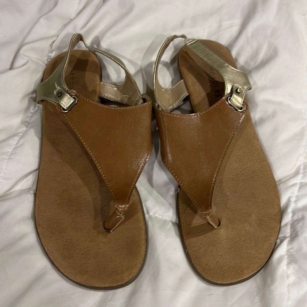 Tan sandals